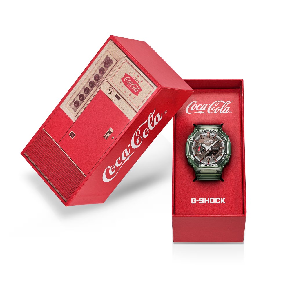 CASIO G-SHOCK Coca-Cola® Limited edition Ρολόι Πράσινο Διάφανο GA-2100CC-3A
