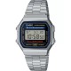 CASIO Vintage Ρολόι Unisex  Ασημί ανοξείδωτο ατσάλι μπρασελέ  A-168WA-1YES