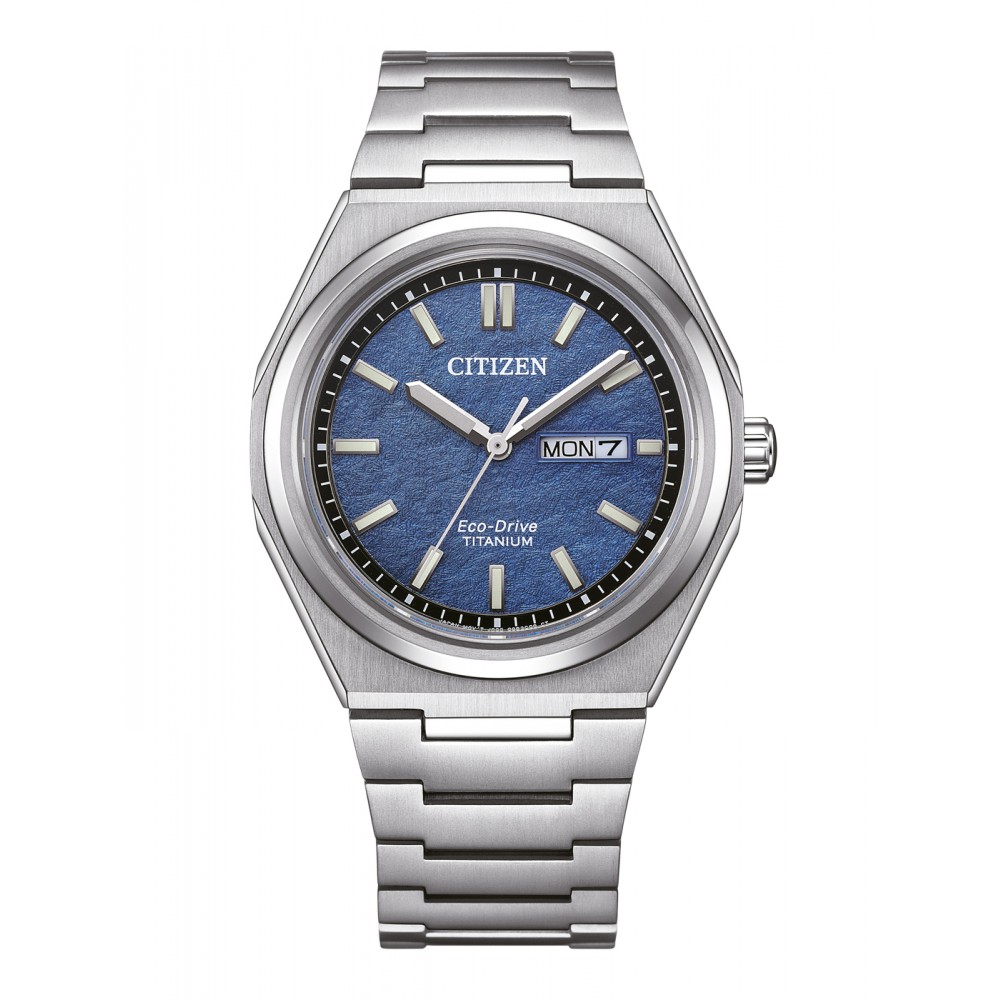 CITIZEN Eco-Drive Titanium Chronograph Ρολόι Ασημί Τιτάνιο AW0130-85LE