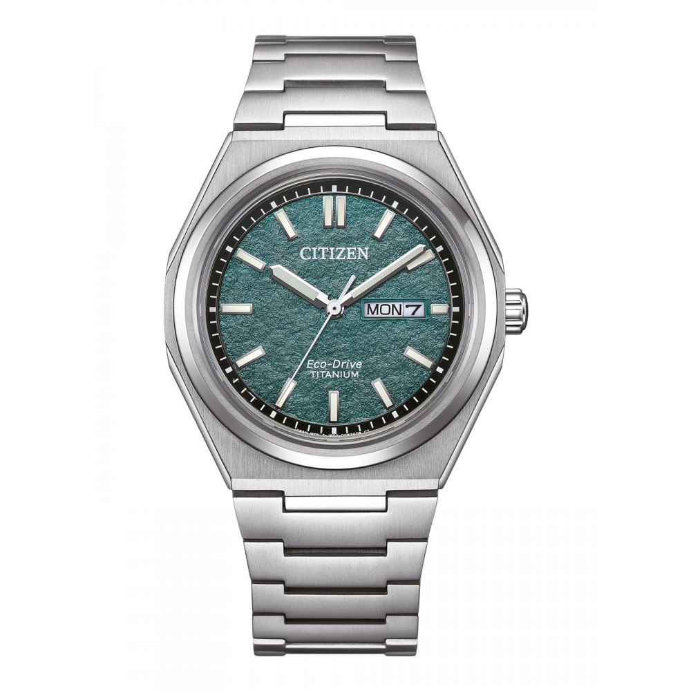 CITIZEN Eco-Drive Titanium Chronograph Ρολόι Ασημί Τιτάνιο AW0130-85XE