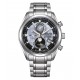 CITIZEN Eco-Drive Radio Controlled Tsuki-yomi Titanium Ρολόι Ασημί Τιτάνιο μπρασελέ BY1010-81H