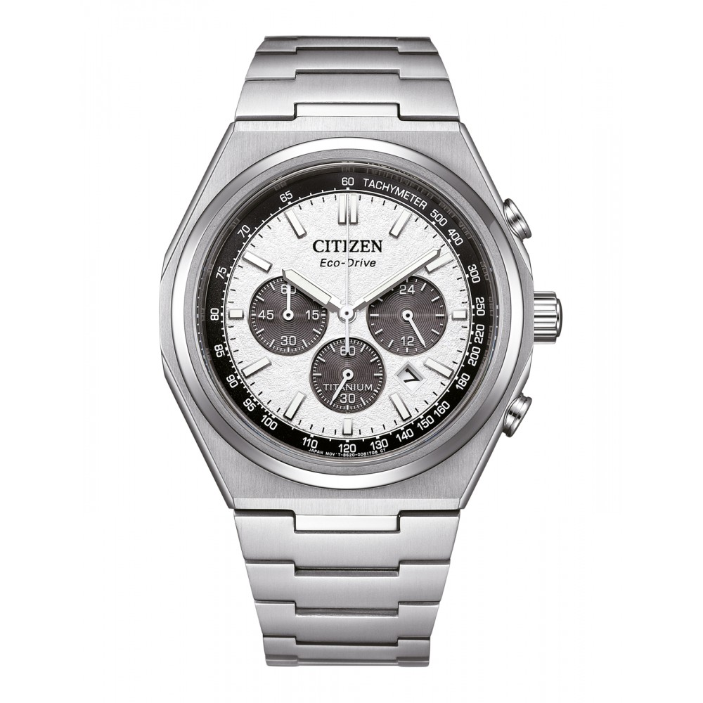 CITIZEN Eco-Drive Titanium Chronograph Ρολόι Ασημί Τιτάνιο CA4610-85A