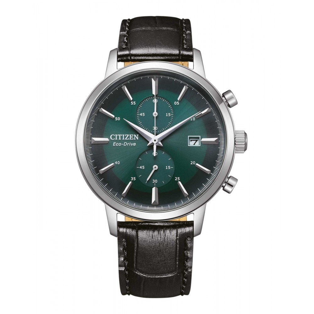 CITIZEN Ανδρικό Eco Drive Chronograph Ρολόι Μαύρο Δερμάτινο λουράκι CA7069-24X CITIZEN Ανδρικό Eco Drive Chronograph Ρολόι Μαύρο Δερμάτινο λουράκι CA7069-24X