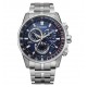 CITIZEN Eco-Drive Radio Controlled Ρολόι Χρονογράφος Ασημί Ανοξείδωτο Ατσάλι μπρασελέ CB5880-54L