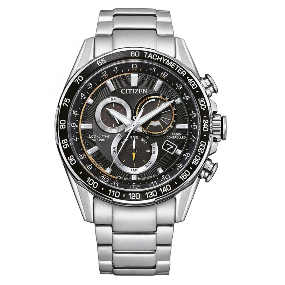 CITIZEN Eco-Drive Radio Controlled Ρολόι Χρονογράφος Ασημί Ανοξείδωτο Ατσάλι μπρασελέ CB5914-89E