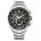 CITIZEN Eco-Drive Radio Controlled Ρολόι Χρονογράφος Ασημί Ανοξείδωτο Ατσάλι μπρασελέ CB5914-89E