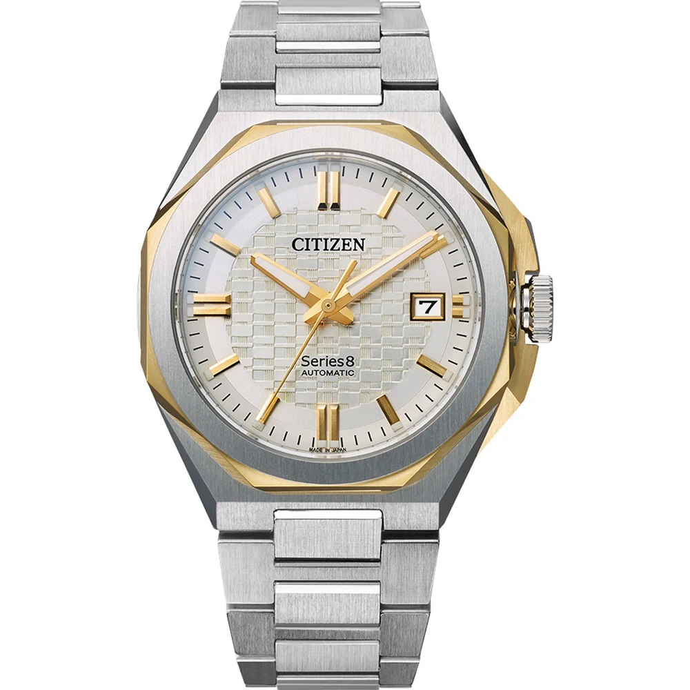 CITIZEN Series 8 Automatic Ρολόι Ασημί Ανοξείδωτο Ατσάλι NB6084-50A