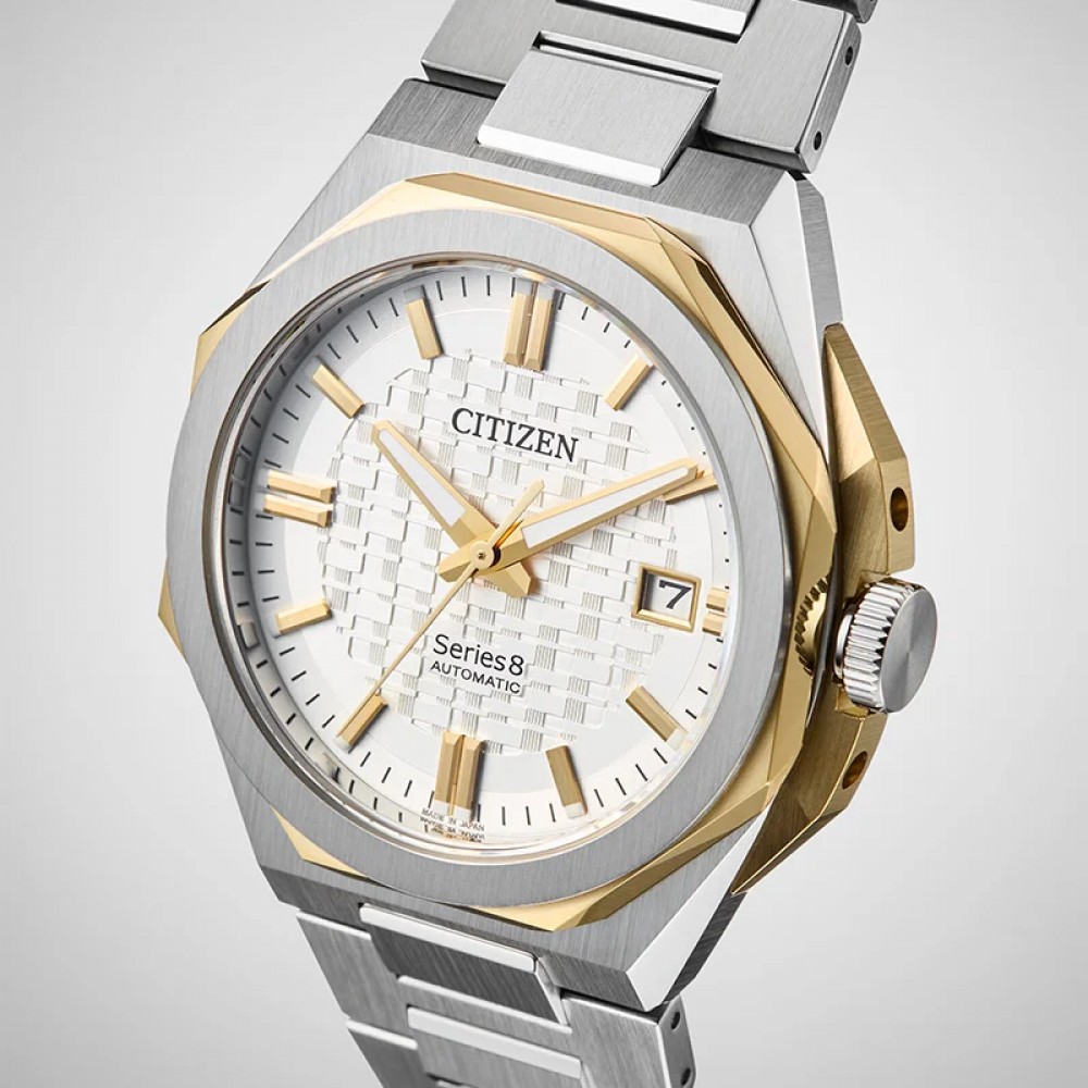 CITIZEN Series 8 Automatic Ρολόι Ασημί Ανοξείδωτο Ατσάλι NB6084-50A