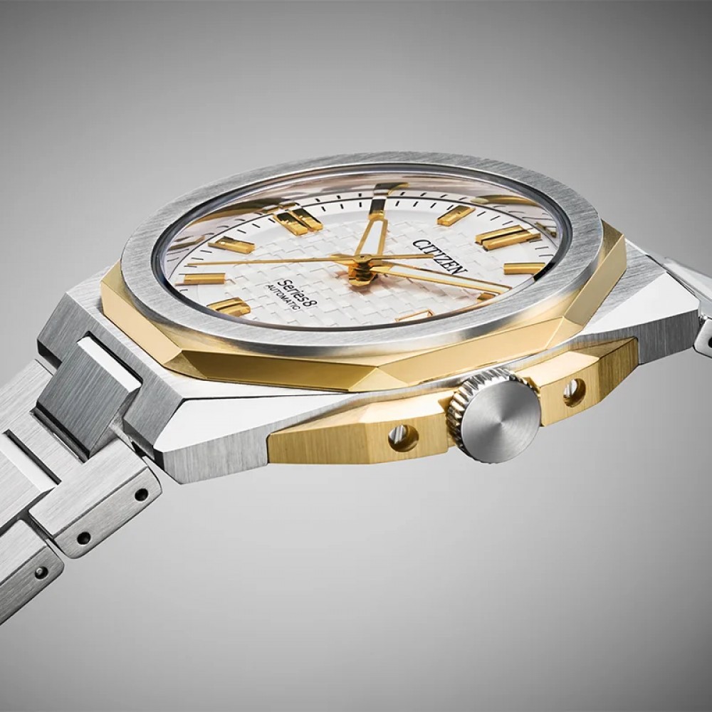 CITIZEN Series 8 Automatic Ρολόι Ασημί Ανοξείδωτο Ατσάλι NB6084-50A