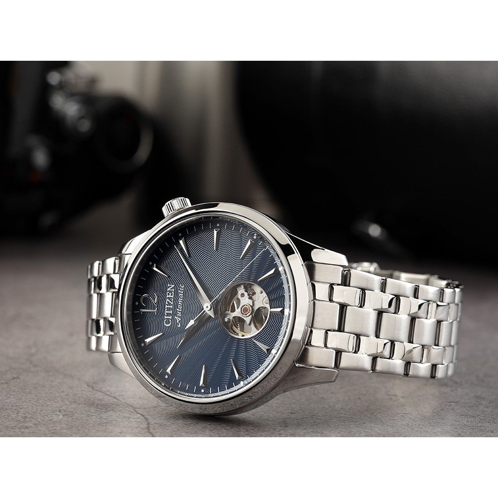 CITIZEN Automatic Open Heart Ρολόι Ασημί Ανοξείδωτο Ατσάλι NH9131-73L