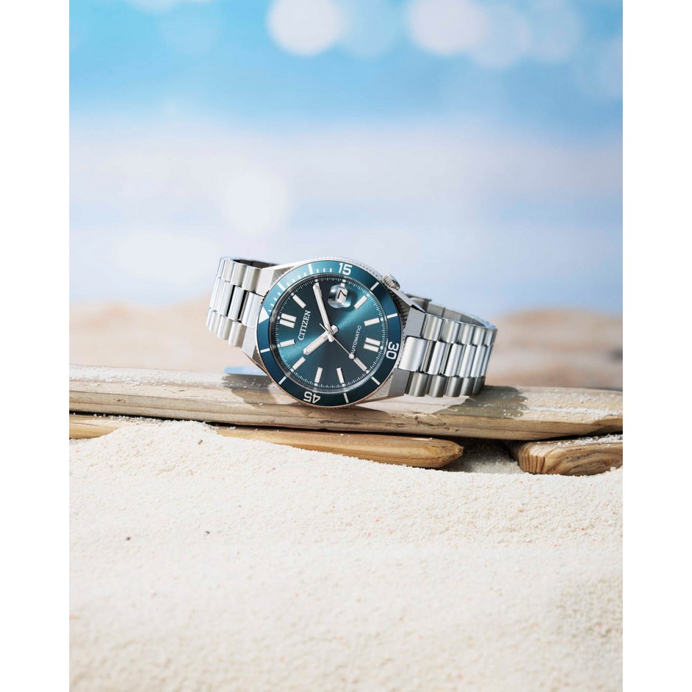 CITIZEN Tsuyosa Shore Αυτόματο Ρολόι Μπλε Καντράν NJ0231-56L