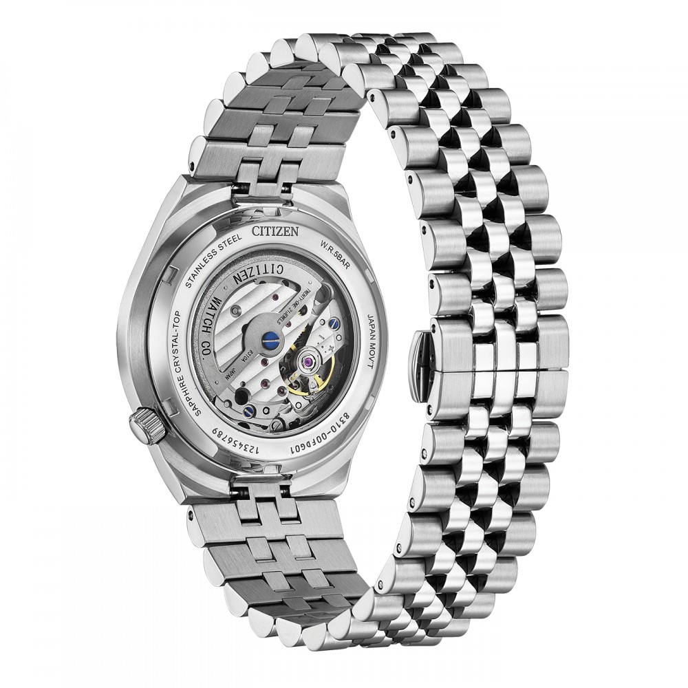 CITIZEN Tsuyosa 60 Αυτόματο Ρολόι Ασημί Ανοξείδωτο Ατσάλι μπρασελέ NK0020-55E
