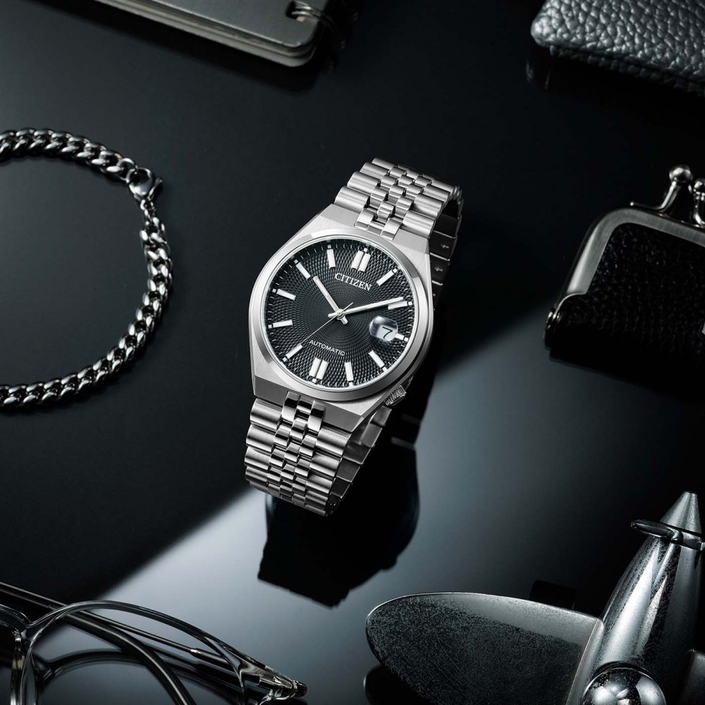 CITIZEN Tsuyosa 60 Αυτόματο Ρολόι Ασημί Ανοξείδωτο Ατσάλι μπρασελέ NK0020-55E
