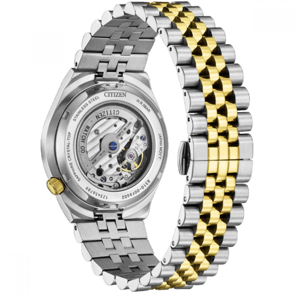 CITIZEN Tsuyosa 60 Αυτόματο Ρολόι Δίχρωμο Ανοξείδωτο Ατσάλι μπρασελέ NK0024-54X