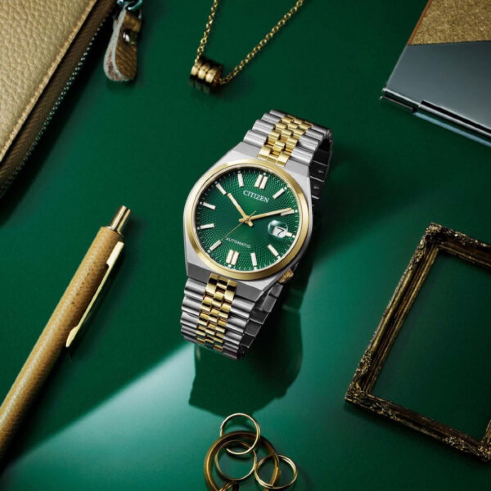 CITIZEN Tsuyosa 60 Αυτόματο Ρολόι Δίχρωμο Ανοξείδωτο Ατσάλι μπρασελέ NK0024-54X
