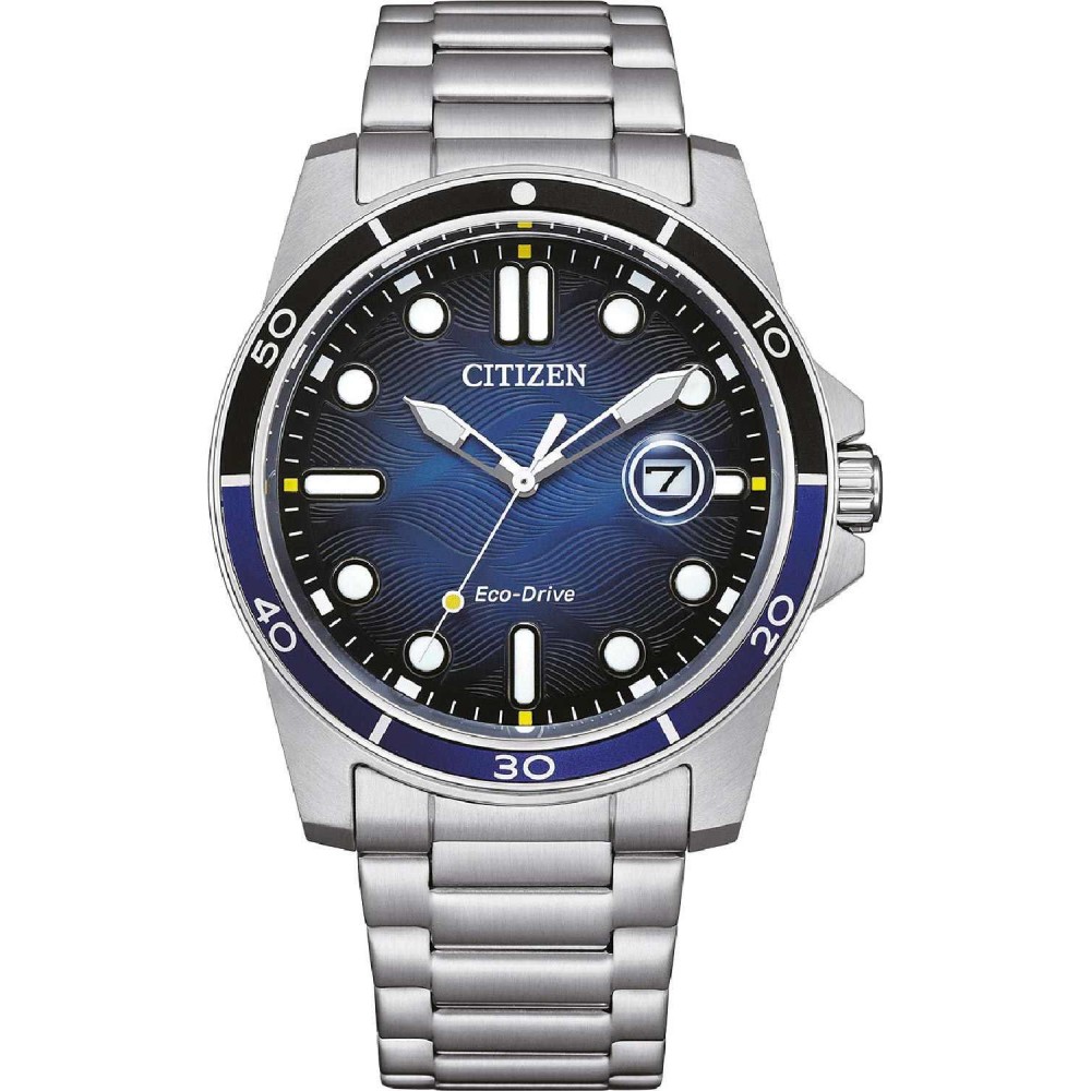 CITIZEN ECO DRIVE Ρολόι Ασημί Ανοξείδωτο Ατσάλι μπρασελέ AW1810-85L