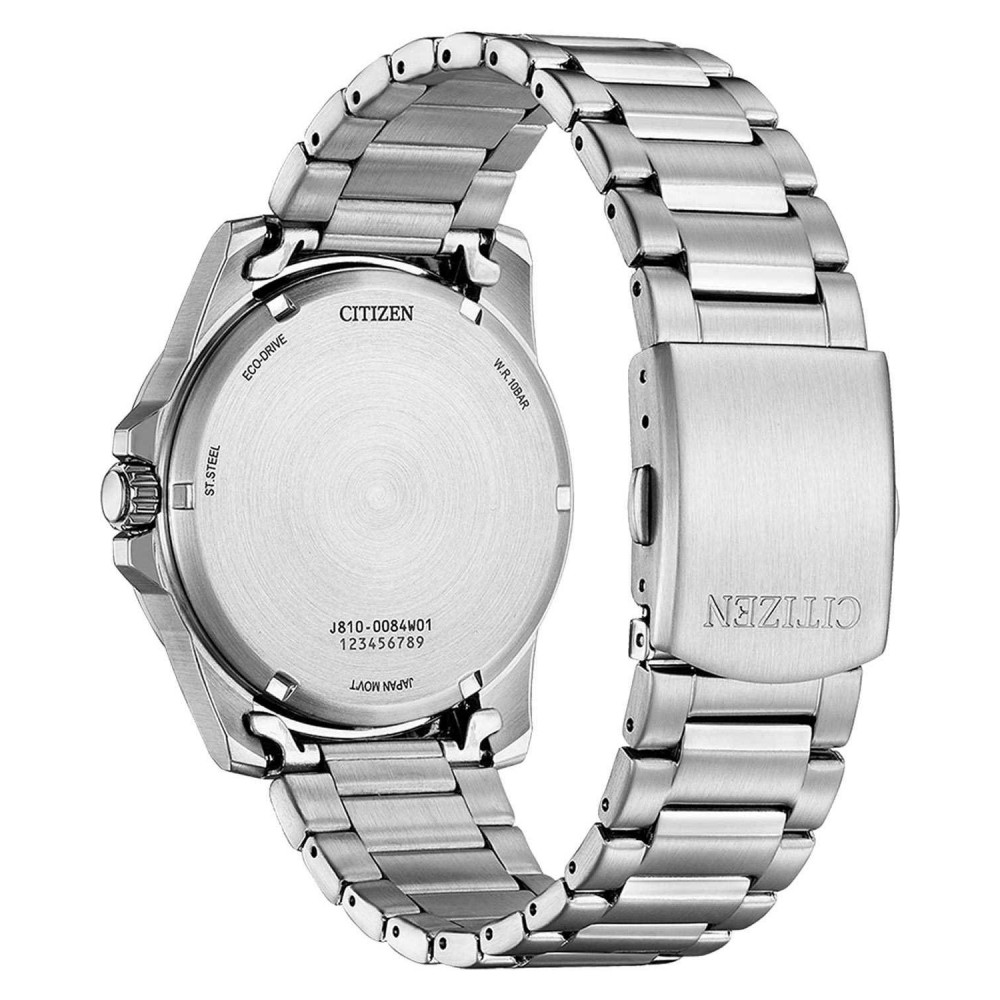 CITIZEN ECO DRIVE Ρολόι Ασημί Ανοξείδωτο Ατσάλι μπρασελέ AW1810-85L