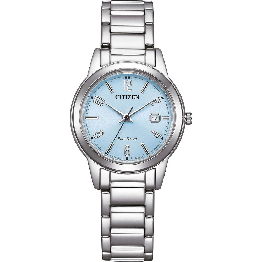 CITIZEN ECO DRIVE Γυναικειο Ρολόι Ασημί Ανοξείδωτο Ατσάλι μπρασελέ FE1241-71L