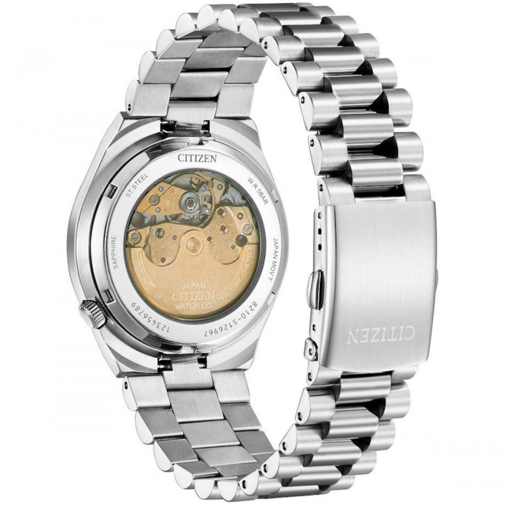 CITIZEN Tsuyosa 37mm Αυτόματο Ρολόι Μπλε Καντράν NJ0200-50M