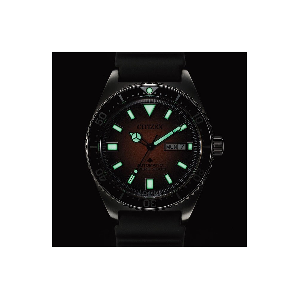 CITIZEN Promaster Divers Ρολόι Μαύρο Καουτσούκ λουράκι BN0150-10E