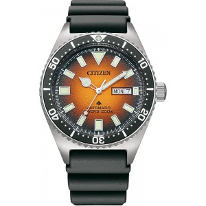 CITIZEN Promaster Divers Αυτόματο Ρολόι Μαύρο Καουτσούκ λουράκι NY0120-01ZE