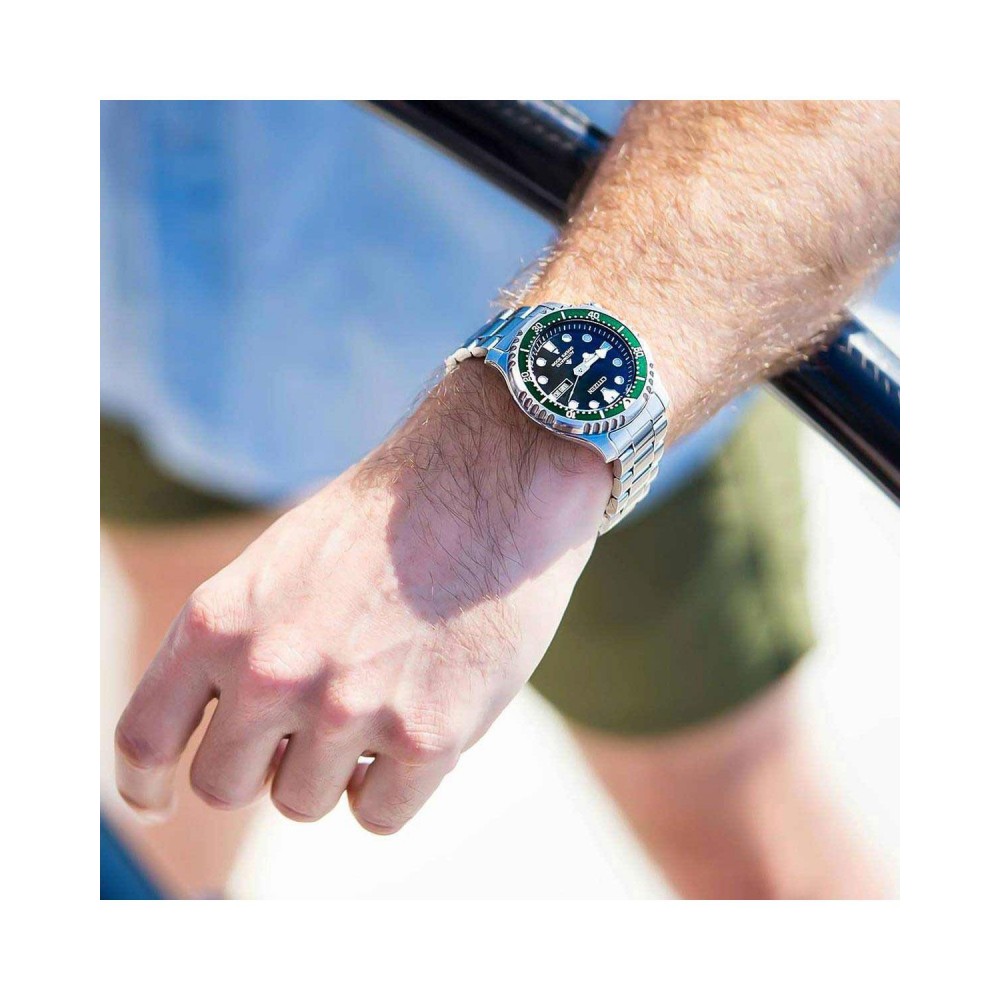 CITIZEN Promaster Divers Αυτόματο Ρολόι Ασημί Ανοξείδωτο Ατσάλι μπρασελέ NY0084-89EE