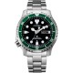 CITIZEN Promaster Divers Αυτόματο Ρολόι Ασημί Ανοξείδωτο Ατσάλι μπρασελέ NY0084-89EE