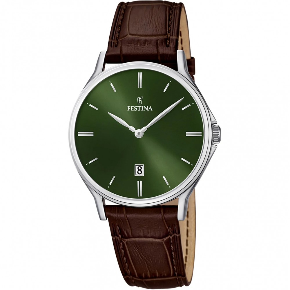 FESTINA CLASSICS Ρολόι Ανδρικό Καφέ Δερμάτινο Λουράκι F16745/6 FESTINA CLASSICS Ρολόι Ανδρικό Καφέ Δερμάτινο Λουράκι F16745/6