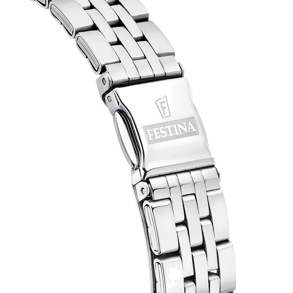 FESTINA Mademoiselle Crystals Ρολόι Γυναικείο Ασημί Ανοιξείδωτο μπρασελέ F16867/1