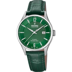 FESTINA CLASSICS Ρολόι Ανδρικό Πράσινο Δερμάτινο Λουράκι F20007/5 FESTINA CLASSICS Ρολόι Ανδρικό Πράσινο Δερμάτινο Λουράκι F20007/5