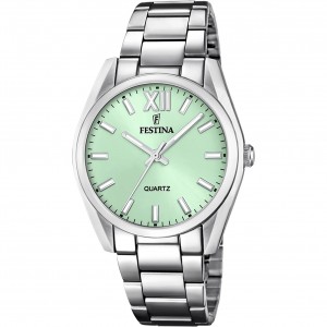FESTINA Ρολόι Γυναικείο Ασημί Ανοξείδωτο Ατσάλι Μπρασελέ F20622/7