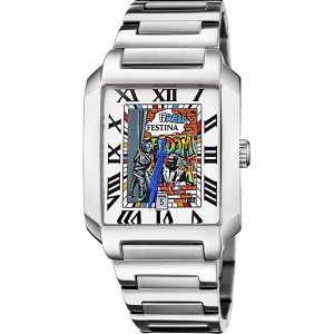FESTINA x IFL Watches Freedom Limited Edition Ρολόι Ασημί Ανοξείδωτο Ατσάλι Μπρασελέ F20677/IF
