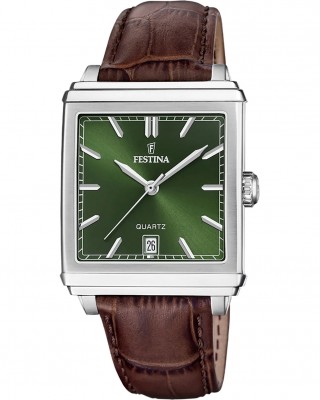 FESTINA Ρολόι Καφέ Δερμάτινο λουράκι F20681/7