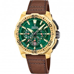 FESTINA CHRONO BIKE Ανδρικό Χρονογράφος Ρολόι Καφέ Δερμάτινο λουράκι F20728/2 FESTINA CHRONO BIKE Ανδρικό Χρονογράφος Ρολόι Καφέ Δερμάτινο λουράκι F20728/2