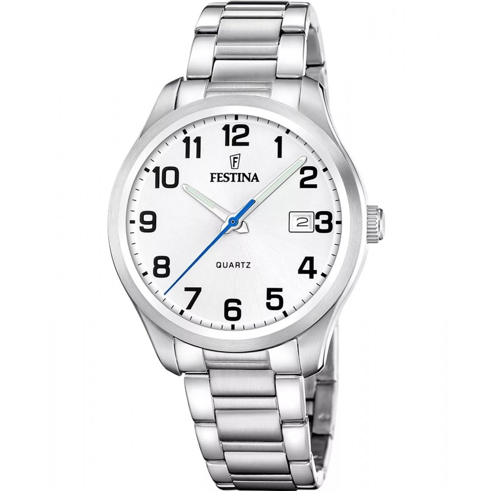 FESTINA Ρολόι Ανδρικό Ασημί Ανοξείδωτο Ατσάλι Μπρασελέ F20736/1 FESTINA Ρολόι Ανδρικό Ασημί Ανοξείδωτο Ατσάλι Μπρασελέ F20736/1