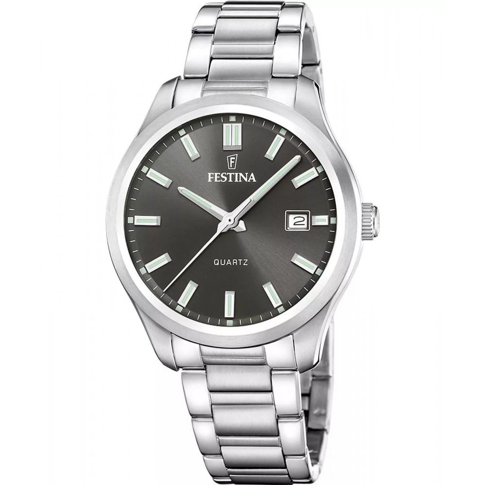 FESTINA Ρολόι Ανδρικό Ασημί Ανοξείδωτο Ατσάλι Μπρασελέ F20736/5 FESTINA Ρολόι Ανδρικό Ασημί Ανοξείδωτο Ατσάλι Μπρασελέ F20736/5