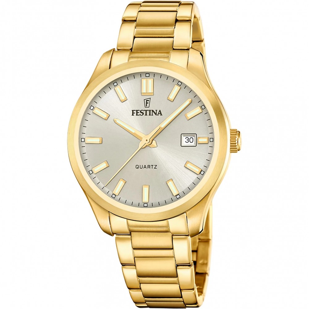 FESTINA Ρολόι Ανδρικό Επίχρυσο Ανοξείδωτο Ατσάλι Μπρασελέ F20740/1 FESTINA Ρολόι Ανδρικό Επίχρυσο Ανοξείδωτο Ατσάλι Μπρασελέ F20740/1