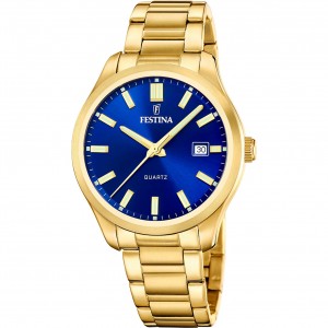 FESTINA Ρολόι Ανδρικό Επίχρυσο Ανοξείδωτο Ατσάλι Μπρασελέ F20740/2 FESTINA Ρολόι Ανδρικό Επίχρυσο Ανοξείδωτο Ατσάλι Μπρασελέ F20740/2