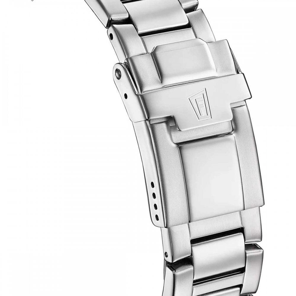 FESTINA Bullhead Ανδρικό Ρολόι Χρονογράφος Ασημί Ανοξείδωτο Ατσάλι Μπρασελέ F20743/5