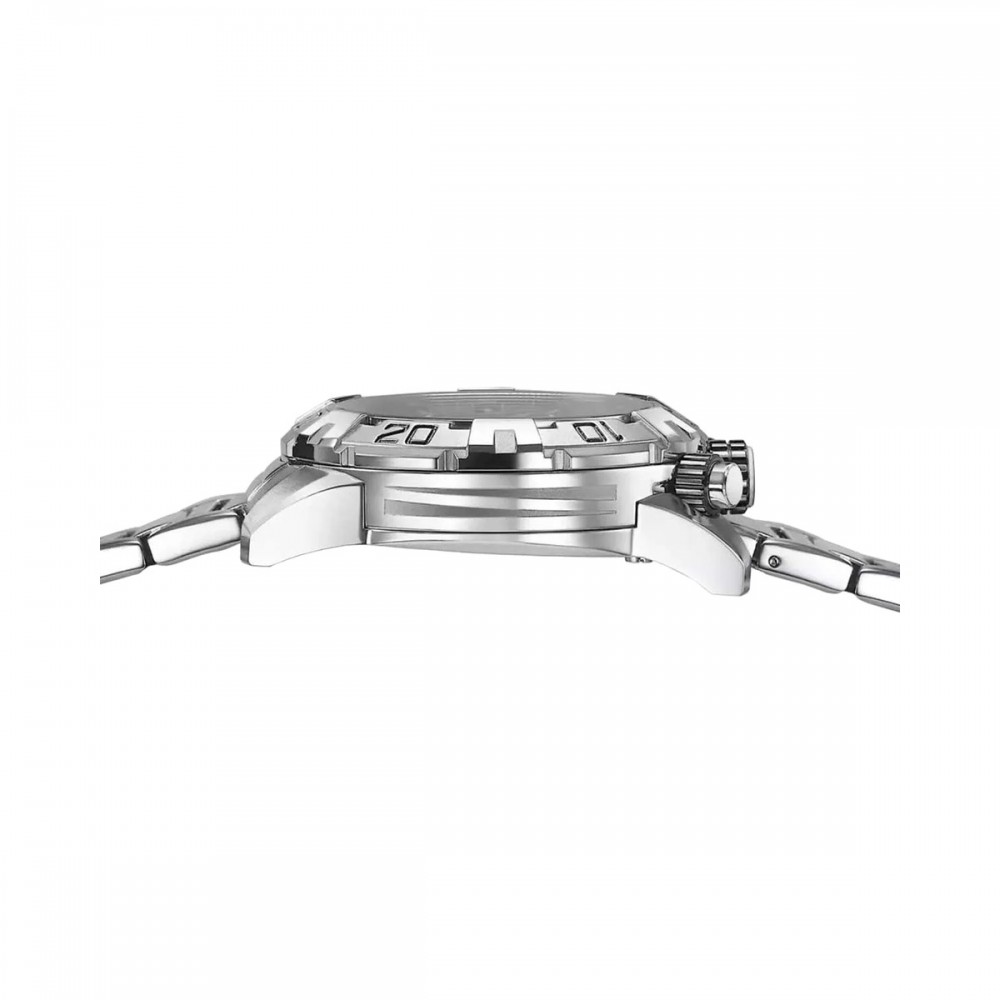 FESTINA Bullhead Ανδρικό Ρολόι Χρονογράφος Ασημί Ανοξείδωτο Ατσάλι Μπρασελέ F20743/5