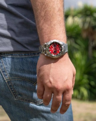 FESTINA Bullhead Ανδρικό Ρολόι Χρονογράφος Ασημί Ανοξείδωτο Ατσάλι Μπρασελέ F20743/5