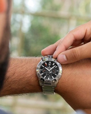 FESTINA Bullhead Ανδρικό Ρολόι Χρονογράφος Ασημί Ανοξείδωτο Ατσάλι Μπρασελέ F20743/6