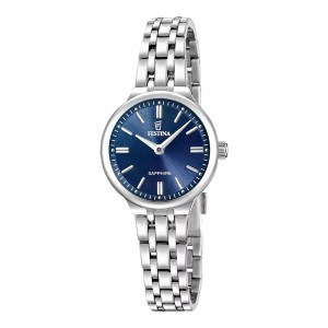 FESTINA Mademoiselle Ρολόι Γυναικείο Ασημί Ανοξείδωτο Ατσάλι Μπρασελέ F20744/5