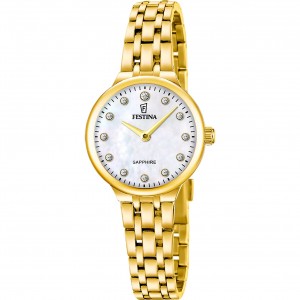 FESTINA Mademoiselle Ρολόι Γυναικείο Επίχρυσο Ανοξείδωτο Ατσάλι μπρασελέ F20745/1