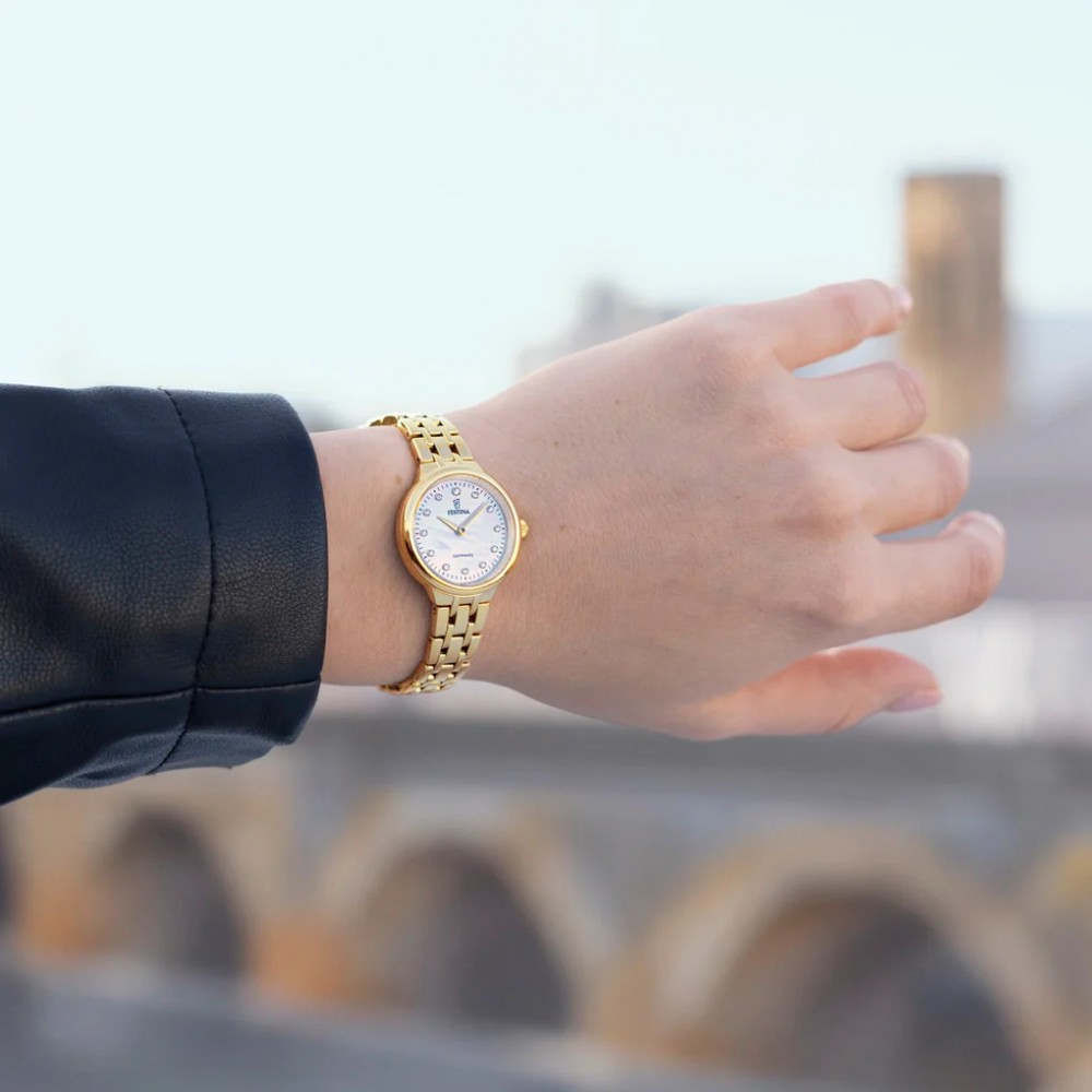 FESTINA Mademoiselle Ρολόι Γυναικείο Επίχρυσο Ανοξείδωτο Ατσάλι μπρασελέ F20745/1