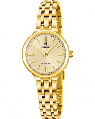 FESTINA Mademoiselle Ρολόι Γυναικείο Επίχρυσο Ανοξείδωτο Ατσάλι μπρασελέ F20745/2