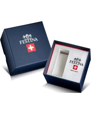 FESTINA Swiss Made Ανδρικό Ρολόι Καφέ Δερματινο λουράκι F20010/5v