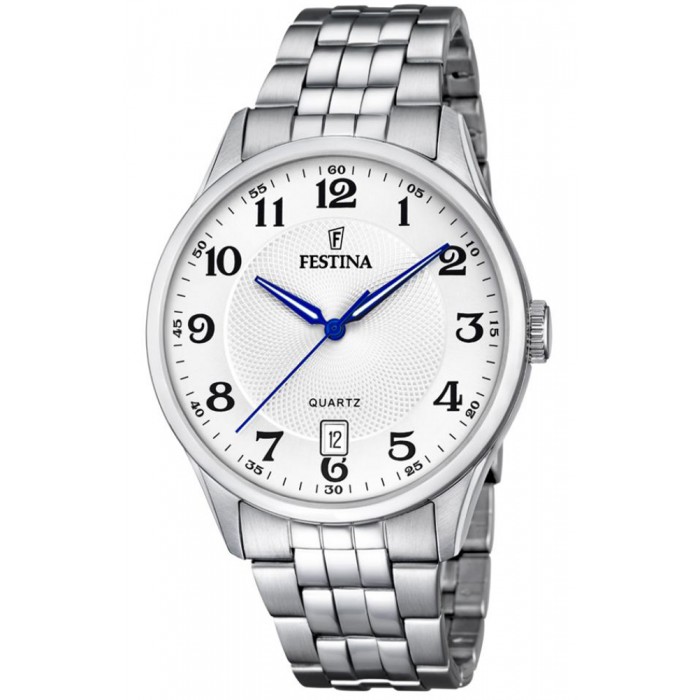 FESTINA Ρολόι Ανδρικό  Ασημί Ανοξείδωτο ατσάλι μπρασελέ F20425/1