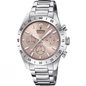 FESTINA Diamonts Women's watch-chronograph Silver Stainless Steel Bracelet F20397/3