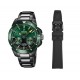 FESTINA Hybrid Chronobike Special Edition Set Ανδρικό Ρολόι Χρονογράφος Μαύρο Ανοξείδωτο Ατσάλι Μπρασελέ F20646/1